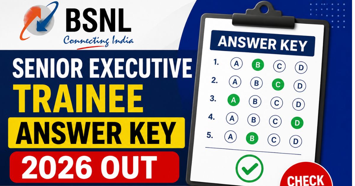 BSNL Senior Executive Trainee Answer Key