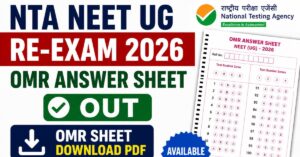 NTA NEET UG Re-Exam OMR