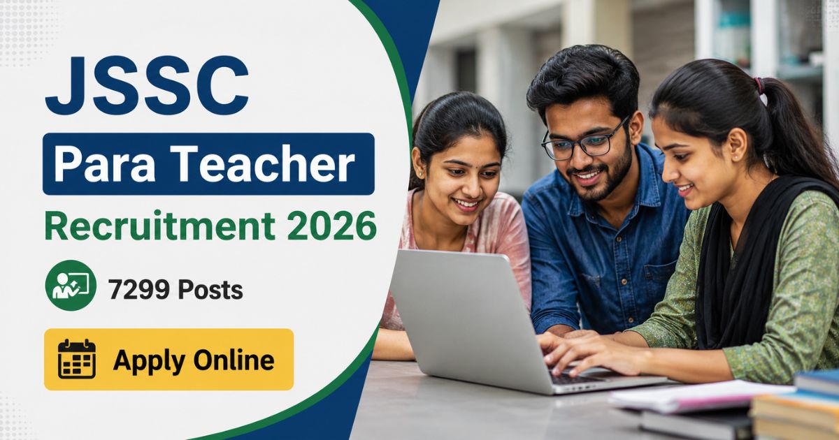 JSSC Para Teacher Recruitment 2026