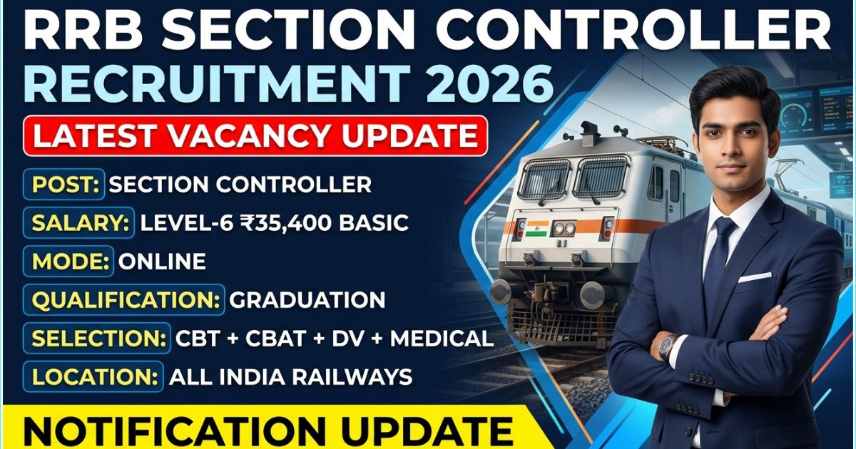 RRB Section Controller Recruitment 2026