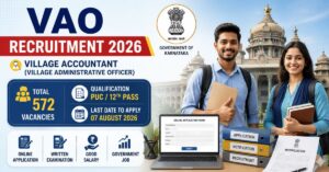 VAO Recruitment Online Form 2026