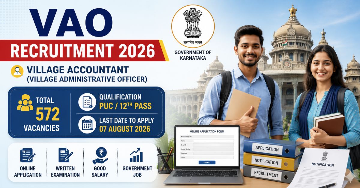 VAO Recruitment Online Form 2026