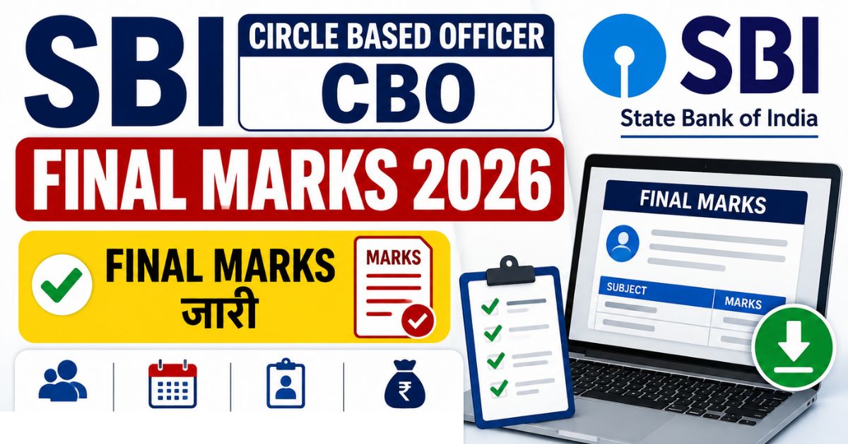 SBI Circle Based Officer CBO Final Marks