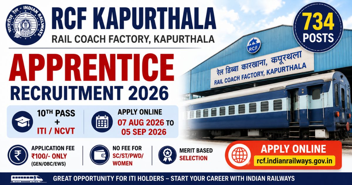 RCF Kapurthala Apprentice Recruitment 2026