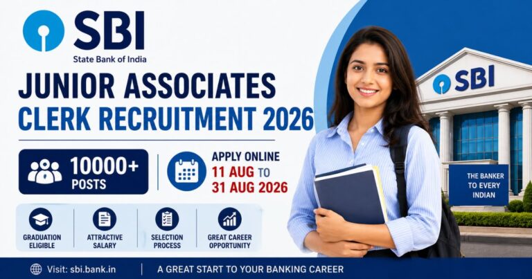 SBI Junior Associates Clerk Recruitment 2026