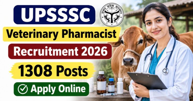 UPSSSC Veterinary Pharmacist Recruitment 2026